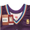 Image 5 : CARL MALONE SIGNED UTAH JAZZ MITCHELL AND NESS SWINGMAN JERSEY (BECKETT COA)