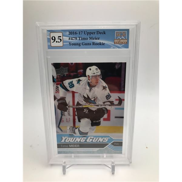 2016-17 UPPER DECK NO. 479 TIMO MEIER YOUNG GUNS RC (GCG 9.5)