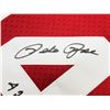 Image 3 : PETE ROSE SIGNED CINCINATTI REDS BASEBALL JERSEY INSCRIBED 4256 (BECKETT COA)
