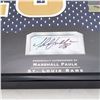 Image 2 : LTD. EDITION MARSHALL FAULK SIGNED AND FRAMED JERSEY NUMBER DISPLAY