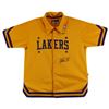 Image 1 : MAGIC JOHNSON SIGNED VINTAGE STYLE WARM UP JERSEY (BECKETT COA)