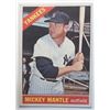 Image 1 : 1966 TOPPS BASEBALL NO.50 MICKEY MANTLE