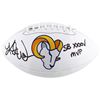 Image 1 : KURT WARNER SIGNED ST LOUIS RAMS LEATHER FOOTBALL INSCRIBED SB XXXIV MVP)
