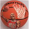 Image 4 : MICHAEL JORDAN SIGNED SPALDING BASKETBALL WITH 1/1 CUSTOM PORTRAIT (BECKETT LOA)