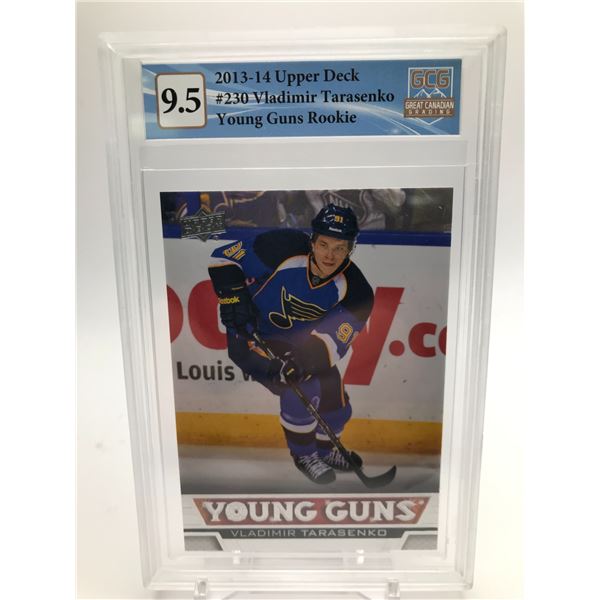 2013-14 UPPER DECK NO. 230 VLADIMIR TARASENKO YOUNG GUNS RC (GCG 9.5)