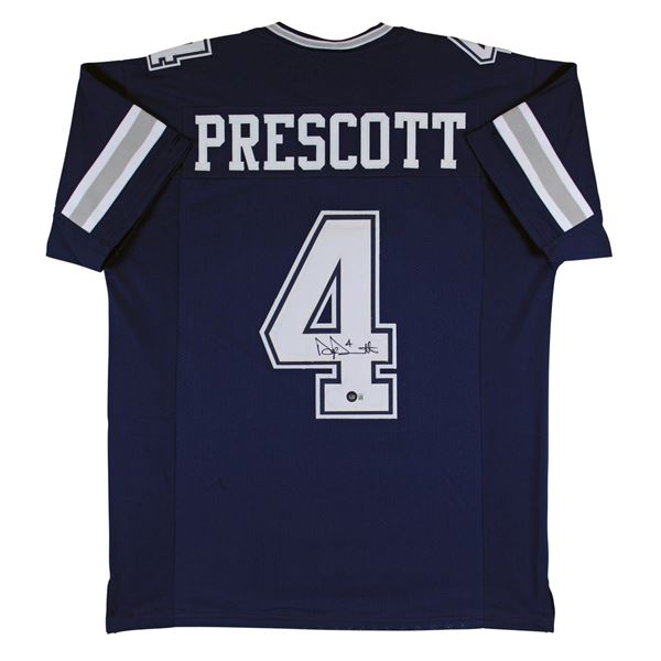 DAK PRESCOTT SIGNED DALLAS COWBOYS JERSEY (BECKETT COA)