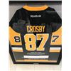 Image 1 : LTD. EDITION 1000TH POINT SIDNEY CROSBY SIGNED REEBOK STAT JERSEY (FRAMEWORTH COA)