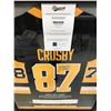 Image 2 : LTD. EDITION 1000TH POINT SIDNEY CROSBY SIGNED REEBOK STAT JERSEY (FRAMEWORTH COA)