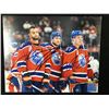 Image 1 : EDMONTON OILERS TRIPLE SIGNED 8 X10 (MCDAVID,NURSE, DRAISAITL) GCG HOLO