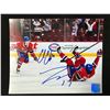 Image 1 : COLE CAUFIELD AND JOSH ANDERSON SIGNED MONTREAL CANADIANS 8 X 10 (GCG HOLO)
