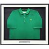 Image 1 : TIGER WOODS SIGNED AND CUSTOM FRAMED MASTERS POLO SHIRTS (UPPER DECK COA)