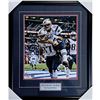 Image 1 : TOM BRADY AND ROB GRONKOWSKI DUAL SIGNED SUPER BOWL 16 X 20 DISPLAY (FANATICS COA)