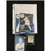 Image 1 : AUTOGRPAHED BASEBALL 5 X 7 LOT (BLUE JAYS) WITH VINTAGE BASEBALL CARDS LOT