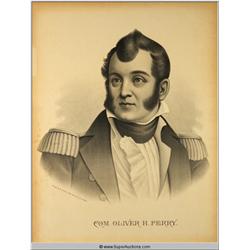 Commodore Oliver H. Perry 1785-1819 Historical Print