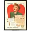 Image 1 : Pan-Cake Make-Up Advertisement 1947 Featuring Claudette Colbert {Max Factor Collection}