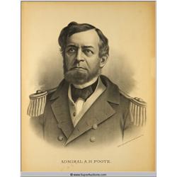 Admiral A.H. Foote 1806 - 1863 Historical Print