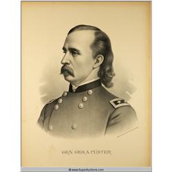 General George A. Custer 1839 - 1876 Historical Print