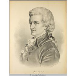 Mozart Historical Print