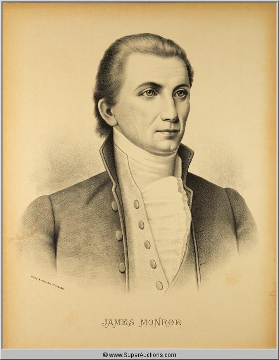 James Monroe 1758 - 1831 Historical Print