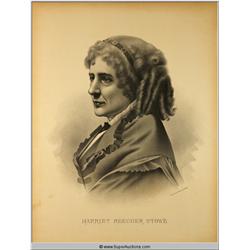 Harriet Beecher Stowe 1812 - 1896 Historical Print