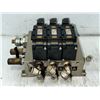 Image 2 : Lot of (3) SMC #VFS4100-5FZ Pneumatic Solenoid Valves Mounted on a Base