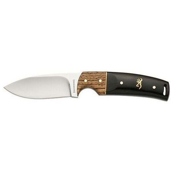 BROWNING KNIFE BUCKMARK HUNTER 3  BLADE HARDWOOD W/SHEATH