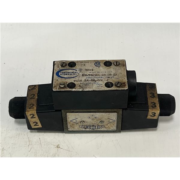 Continental Hydraulics #VS5M-3A-GB-60L-J Directional Valve