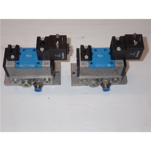 (2) New - Festo #MN1H-5/2-D-1-C Valves