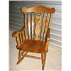 Image 1 : Solid Oak Rocker
