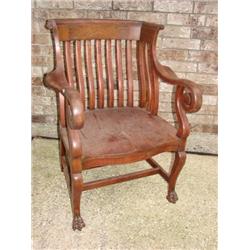 Large Arm Chair w/Claw Feet