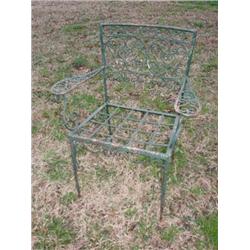 Green Metal Garden Chair