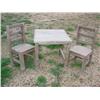Image 1 : Rustic Child's Table & 2 Chairs