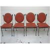 Image 1 : 4 Black Wrought Iron Chairs 