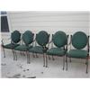 Image 1 : 5 Black Wrought Iron Chairs