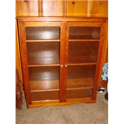 Glass Front Handcrafted Bookcase