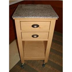 Granite Top Kitchen Island on Wheels