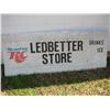 Image 1 : Old Metal Sign from Ledbetter Store