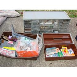 3 Containers of Nuts, Bolts & Screws