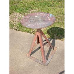 Old Primitive Metal Stoool