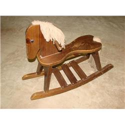 Child's Wooden Rocking Horse