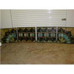 4 Exterior Quality Stained Glass-All Good!