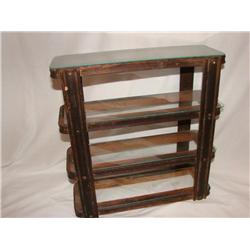 Glass Shelves Made of Sewing Machine Drawer
