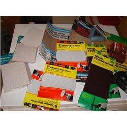 Box Full of Sandpaper Items