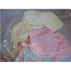 5 Vintage Baby Bonnets