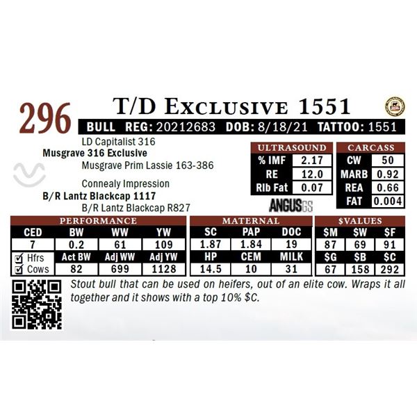 T/D Exclusive 1551