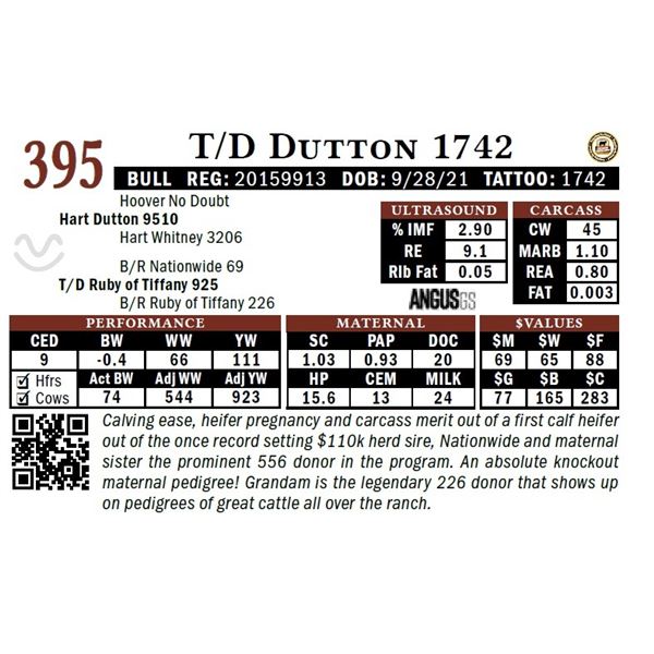 T/D Dutton 1742