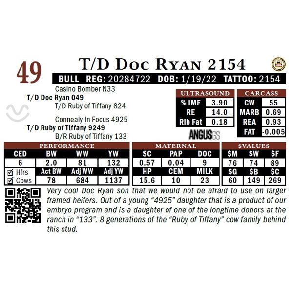 T/D Doc Ryan 2154