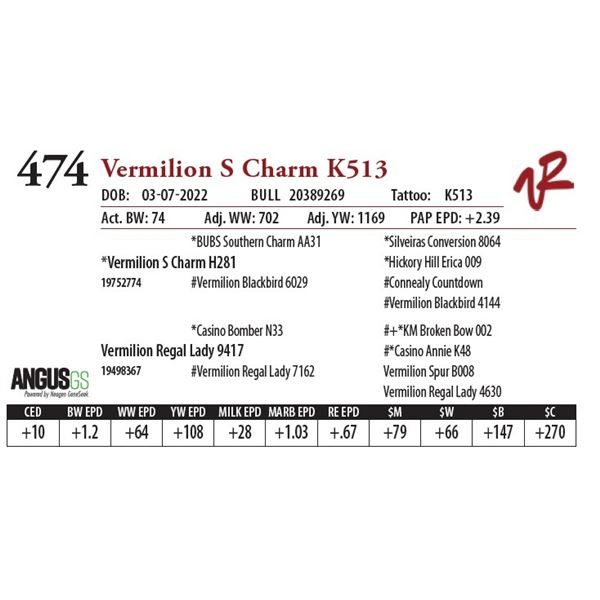 VERMILION S CHARM K513