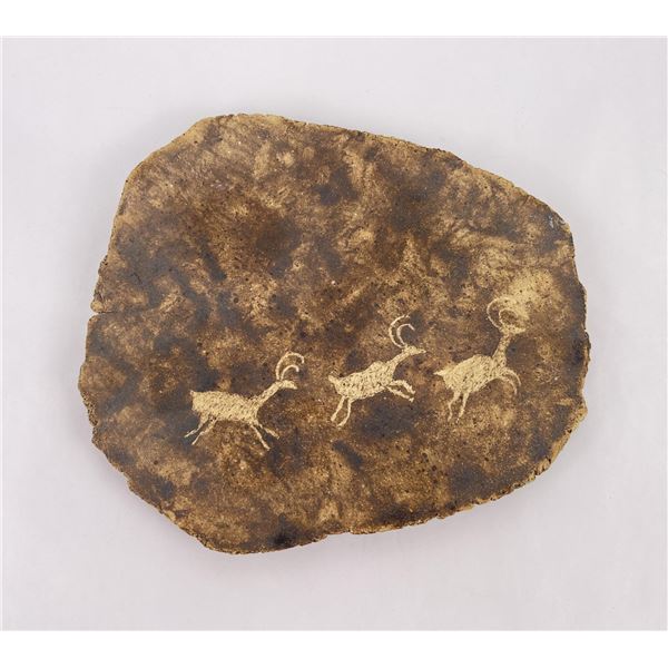 Anasazi Petroglyph Pottery Plate Tray