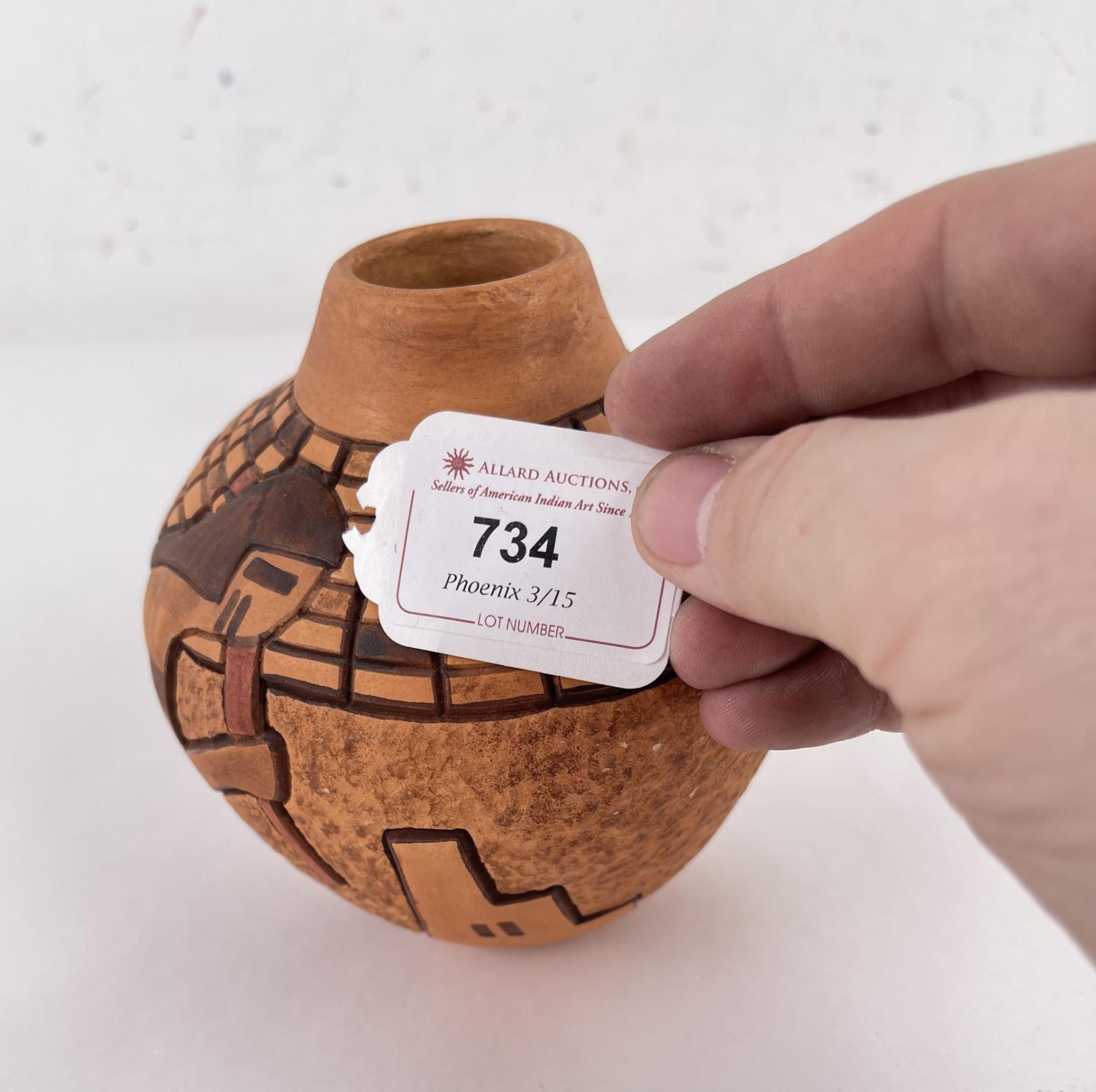 Tom Polacca Hopi Indian Pottery Vase Pot